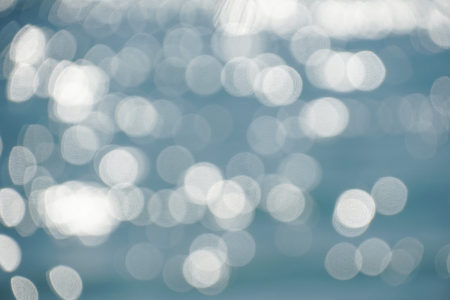 bokeh blur blue beach sea water wave backgroundの写真素材