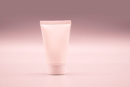liquid cream lotion cosmetic container packaging mockup template