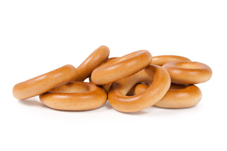 Bagels isolated on white background
