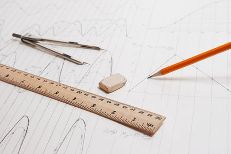 Drawing detail and drawing tools background