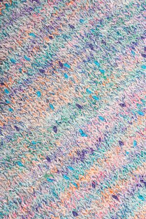  motley multicolored wool knitted background closeup の写真素材