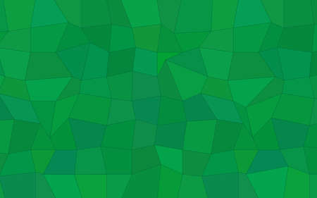 Abstract polygonal background of triangles and tetragons in green colorsのイラスト素材