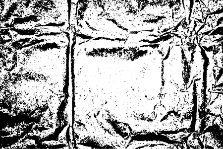 Distressed halftone grunge vector texture - crumpled paper backgroundのイラスト素材