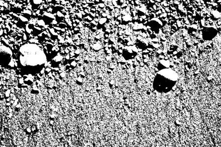Distressed halftone grunge black and white vector texture -mountain rock texture background for creation abstract vintage effect with noise and grain.の写真素材