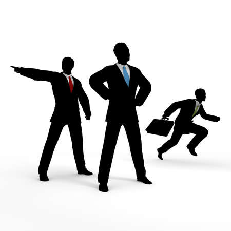 Businessman fightingの写真素材