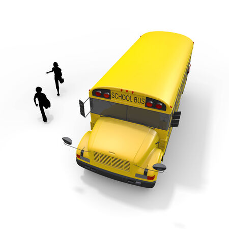 School bus studentの写真素材