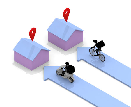 Deliver meals. Food delivery work. Deliver by bike. Work in the courier business. Delivery by...