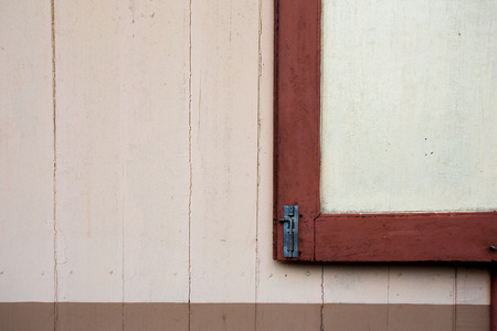 Red background windowの写真素材