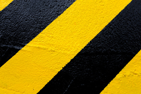 Stop Yellow Black backgroundの写真素材