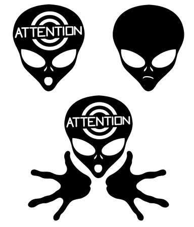 Vector  Alien icons  のイラスト素材