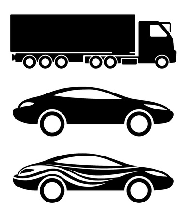 Vector  Transportation icons  のイラスト素材