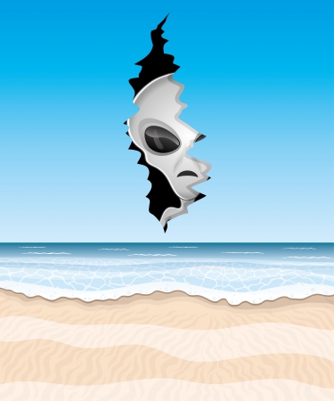 illustration  Alien face  のイラスト素材