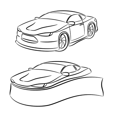 2 icons  Car  のイラスト素材