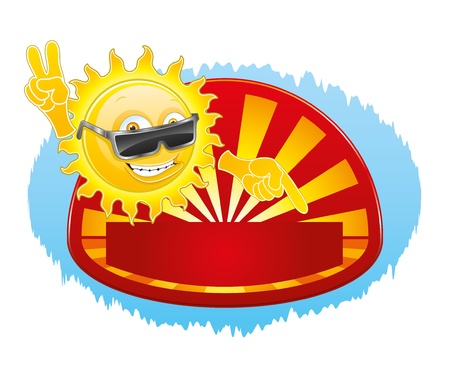Cool sun  のイラスト素材