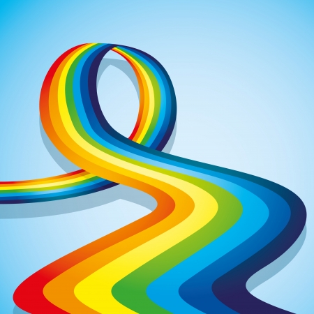 Rainbow background のイラスト素材