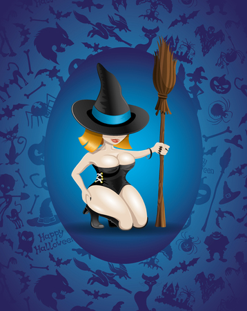 Halloween witch のイラスト素材