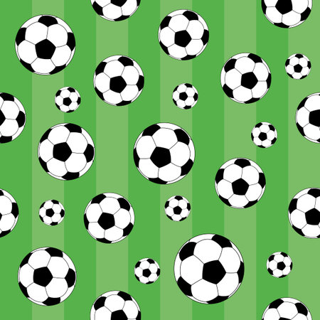 seamless background of Football のイラスト素材