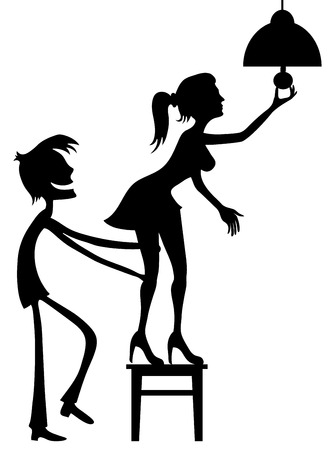 Man and woman.のイラスト素材