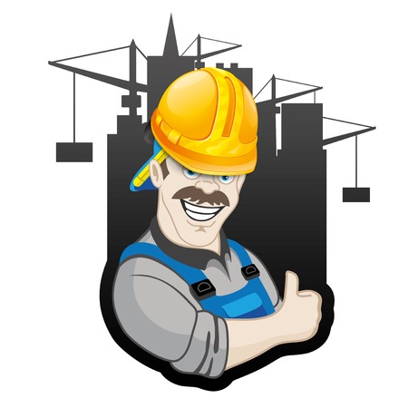 Vector sign. Builder.のイラスト素材