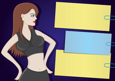 Sports woman.のイラスト素材