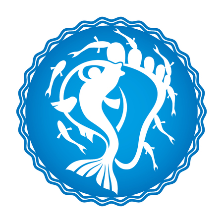 Foot care.のイラスト素材