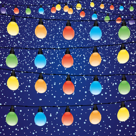 Christmas garland.のイラスト素材