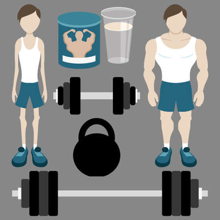 Bodybuilding.のイラスト素材
