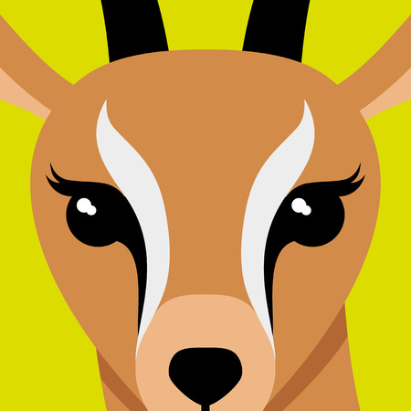 Antelope illustrationのイラスト素材