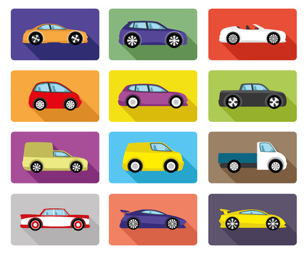 Car icons.のイラスト素材
