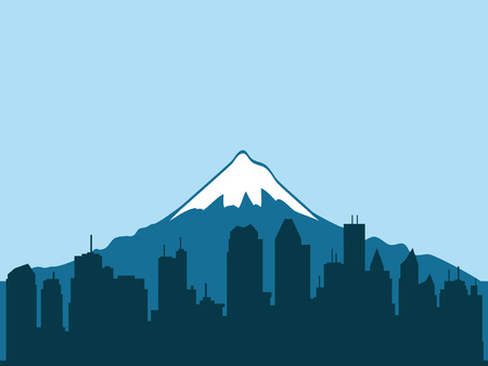 Vector illustration. City.のイラスト素材