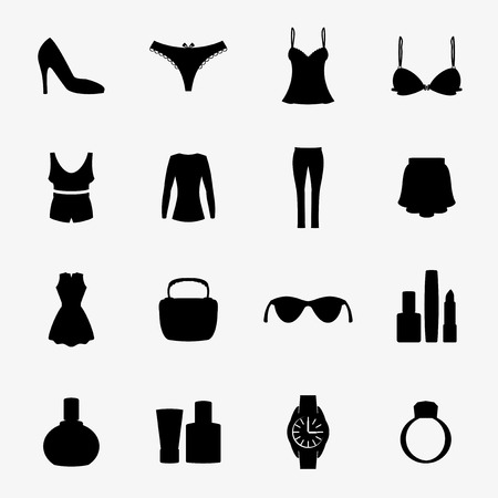 Fashion icons.のイラスト素材