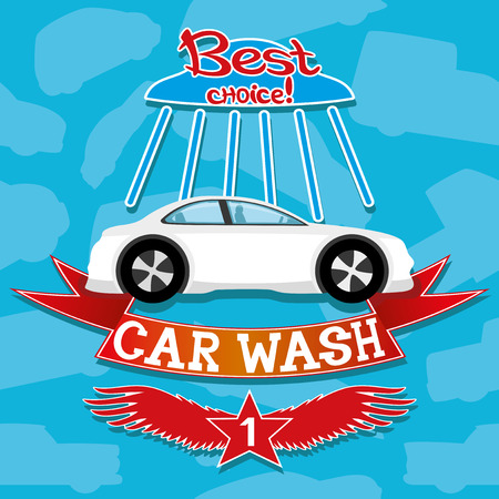 Car wash.のイラスト素材