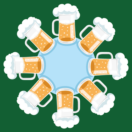 Vector background. Beer.のイラスト素材