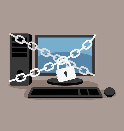 computer securityのイラスト素材
