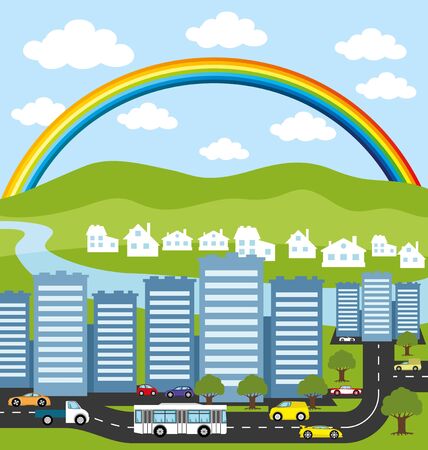 City.のイラスト素材