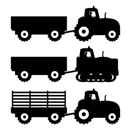 Tractors.のイラスト素材