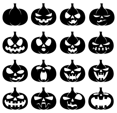 Halloween pumpkins.のイラスト素材