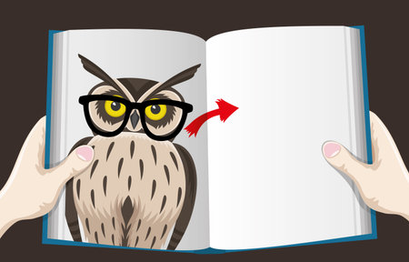 Open book background with space for text.のイラスト素材