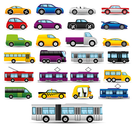 Transportation icons.のイラスト素材