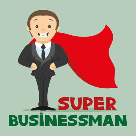 Super businessman.のイラスト素材