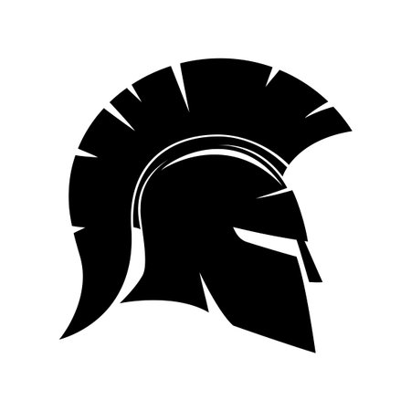 Spartan helmet.のイラスト素材