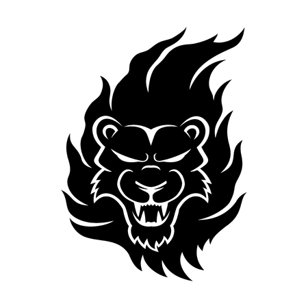 Lion head sign.のイラスト素材