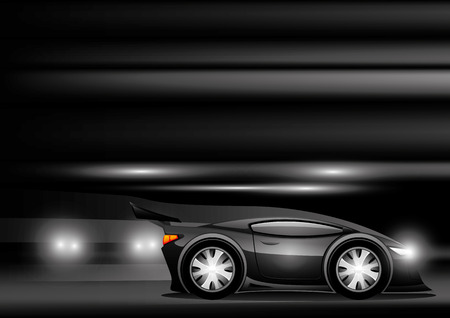 Black car.のイラスト素材