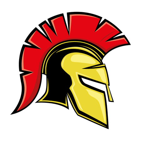Spartan helmet.のイラスト素材