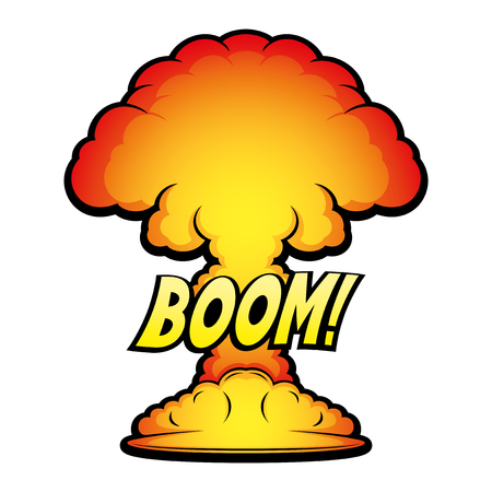 Nuclear explosion.のイラスト素材