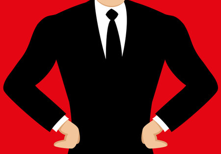 Business suit. Vector illustration.のイラスト素材