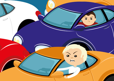 Traffic jam.のイラスト素材