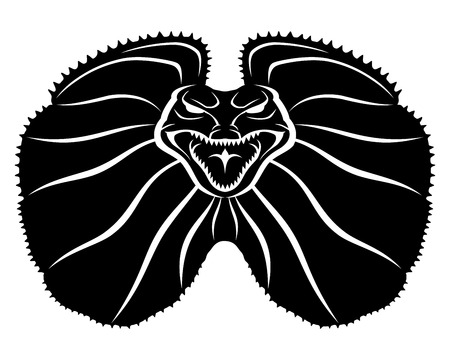 Black lizard.のイラスト素材