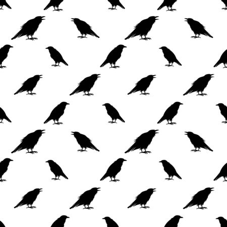 Black ravens vector illustration.のイラスト素材