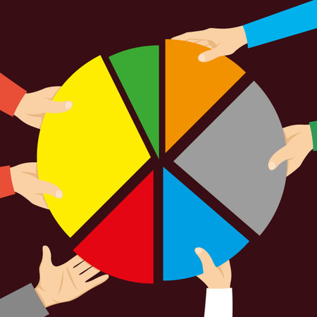 Round color info graphics.のイラスト素材